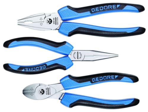 GEDORE S 8003 JC Tangen-set KBZ.SEITS.FLARU. 3K 3-delig
