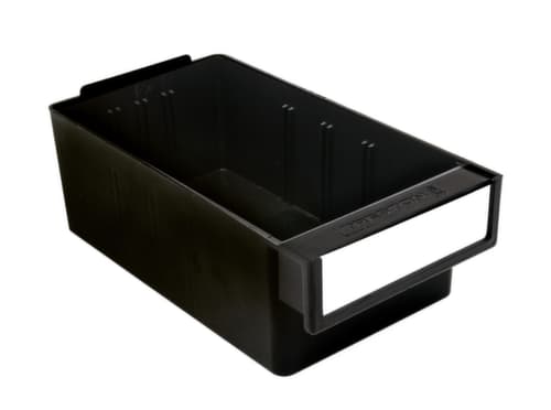 Treston ESD-assortimentskast, 12 lade(n), zwart/zwart