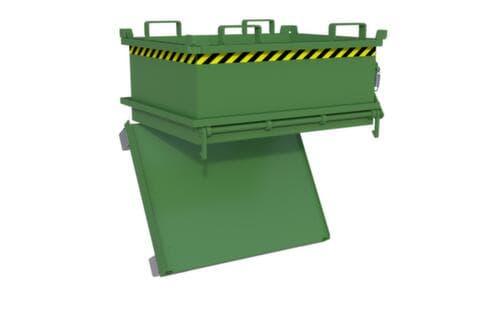 Bauer Mini-bodemklepcontainer MSB 250 in RAL6011 resedagroen