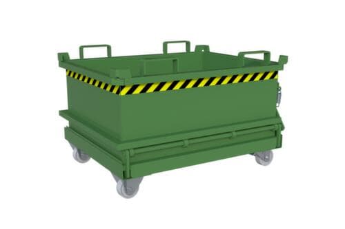 Bauer Mini-bodemklepcontainer MSB 250 in RAL6011 resedagroen