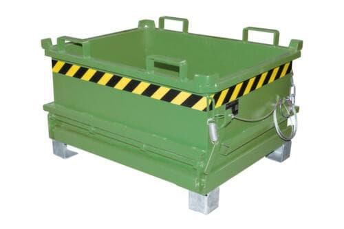 Bauer Mini-bodemklepcontainer MSB 250 in RAL6011 resedagroen