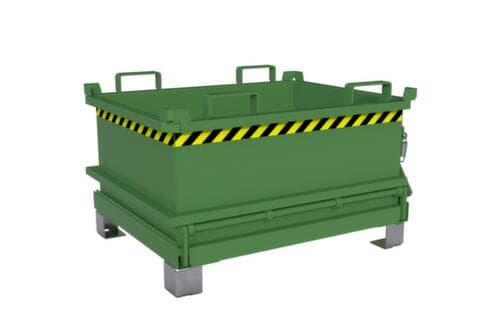 Bauer Mini-bodemklepcontainer MSB 250 in RAL6011 resedagroen
