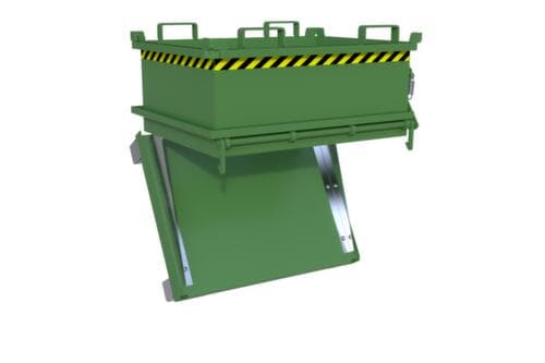 Bauer Mini-bodemklepcontainer MSB 250 in RAL6011 resedagroen