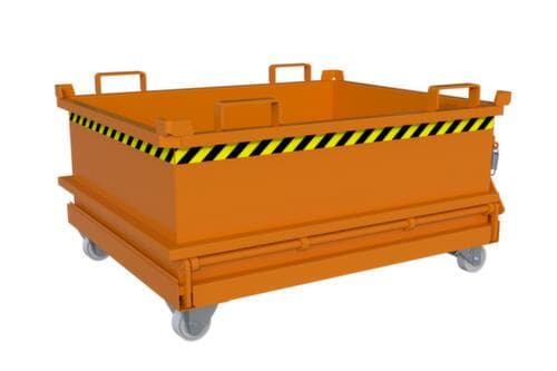 Bauer Mini-bodemklepcontainer MSB 400 in RAL2000 geeloranje