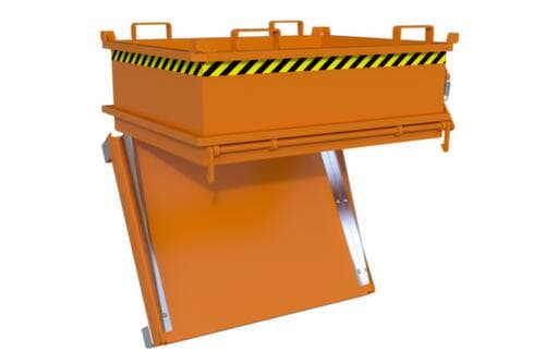Bauer Mini-bodemklepcontainer MSB 400 in RAL2000 geeloranje