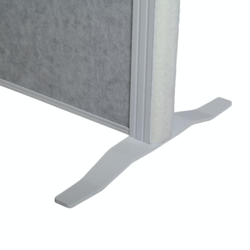 MAUL Bord voor scheidingswand MAULconnecto, hoogte x breedte 1800 x 1000 mm, wand lichtgrijs/donkergrijs