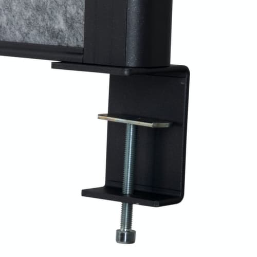 MAUL Tafelscheidingswand MAULconnecto Uplight, hoogte x breedte 515 x 1600 mm, wand donkergrijs