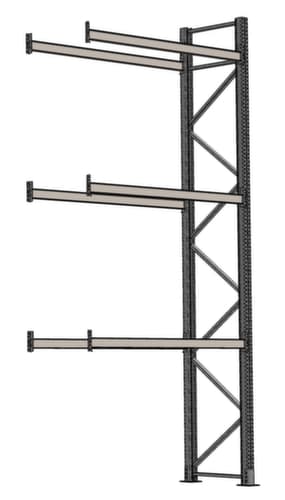 SCHULTE Palletstelling voor 8 pallets, 1950 mm breed, 4 opslagniveaus