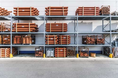 SCHULTE Palletstelling voor 8 pallets, 1950 mm breed, 4 opslagniveaus