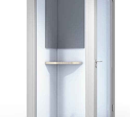 Kleusberg Hoek-bureaubakje TRENDLINE voor multifunctionele cabine