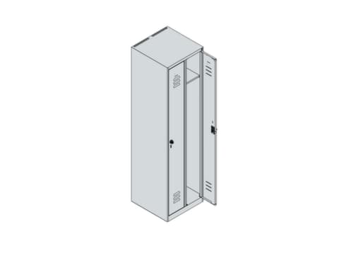 C+P locker Classic Plus met 2 vakken, vakbreedte 250 mm