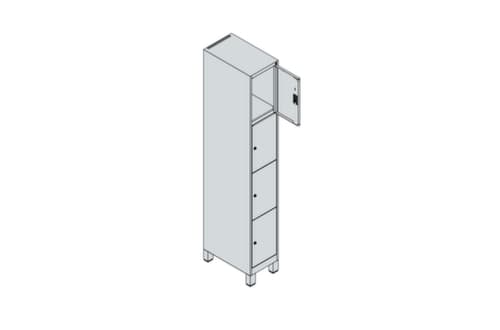 C+P Lockersysteem Classic Plus, 4 vakken