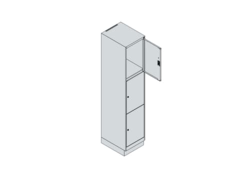 C+P Lockersysteem Classic Plus, 3 vakken