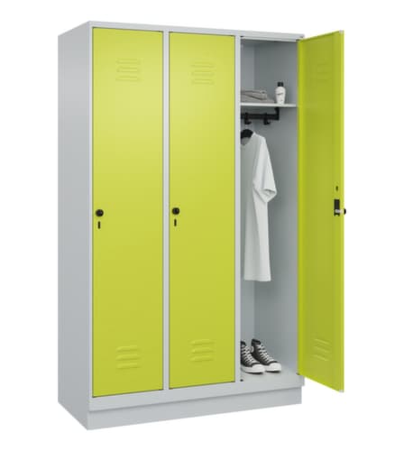 C+P locker Classic Plus met 3 vakken, vakbreedte 400 mm