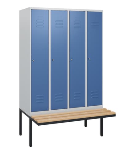 C+P locker Classic Plus met bank, vakbreedte 300 mm