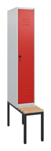 C+P locker Classic Plus met bank, vakbreedte 300 mm