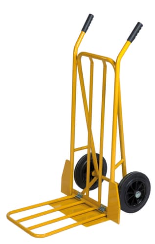 Kongamek Zakkensteekwagen met schep, draagvermogen 250 kg, massief rubber banden