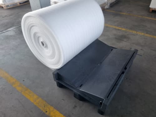 wig voor palletopzetframe voor goederen op rol