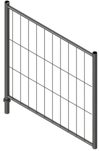 Schake Deur voor mobiele omheining, hoogte x breedte 1200 x 1200 mm