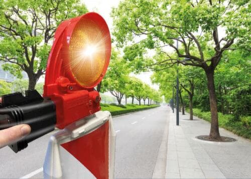 Schake LED-bakenlamp PowerNox, met schemerautomaat, rood