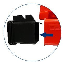 Schake LED-bakenlamp PowerNox, met schemerautomaat, rood