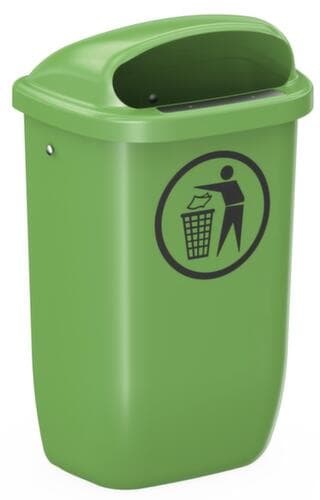 UDOBÄR Kunststof afvalbak Citymate voor buiten