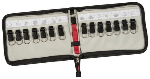 EICHNER Sleutelmap van polyester in zwart/rood