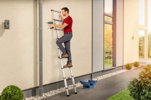 Hailo Telescoop-aanlegladder FlexLine T80 met sporten