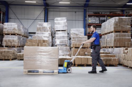 Hanselifter Pallethefwagen, 2500 kg draagvermogen, polyurethaan/polyurethaan