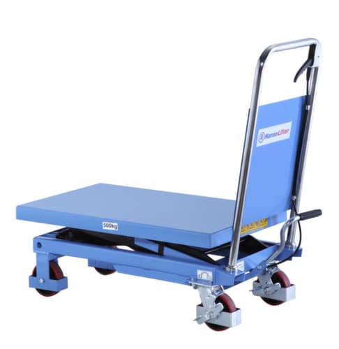 Hanselifter Schaarheftafel met handmatige hefaandrijving, 500 kg draagvermogen, 855x500 mm