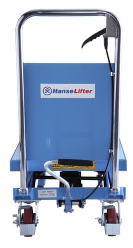 Hanselifter Schaarheftafel met handmatige hefaandrijving, 500 kg draagvermogen, 855x500 mm