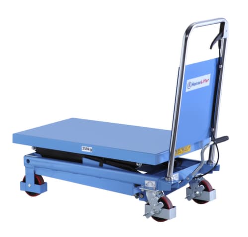 Hanselifter Schaarheftafel met handmatige hefaandrijving, 350 kg draagvermogen, 910x500 mm