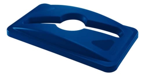 Rubbermaid Deksel Slim Jim® voor gemengd afval voor afvalverzamelaar, blauw