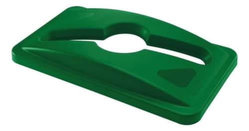 Rubbermaid Deksel Slim Jim® voor gemengd afval voor afvalverzamelaar, groen
