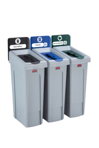 Rubbermaid Deksel Slim Jim® voor Recyclingstation, geel