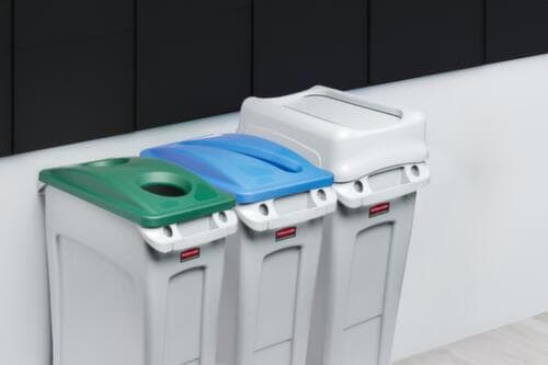 Rubbermaid Tuimeldeksel Slim Jim® voor afvalverzamelaar, grijs
