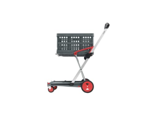 Vouwkrattrolley CLAX met vouwkrat, draagvermogen 60 kg, 2 etages