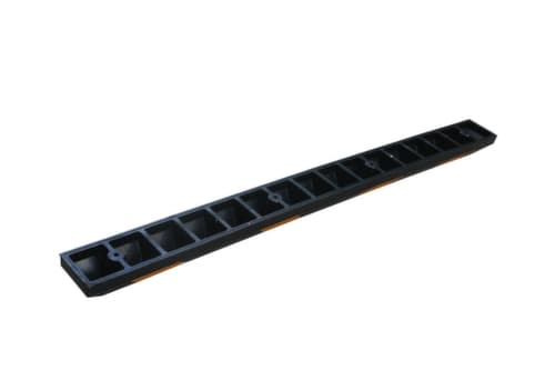 UDOBÄR Parkeerplaatsbegrenzing, breedte 1830 mm, zwart/geel