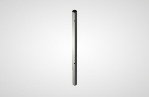 Hoekpaalaanbouwelement voor scheidingswandsysteem, hoogte 750 mm
