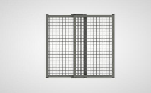Wandaanbouwelement voor scheidingswandsysteem, breedte 530 / 930 mm