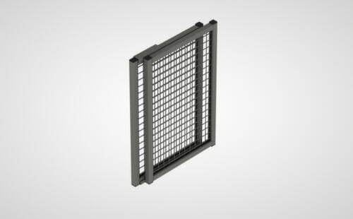 Wandaanbouwelement voor scheidingswandsysteem, breedte 530 / 930 mm