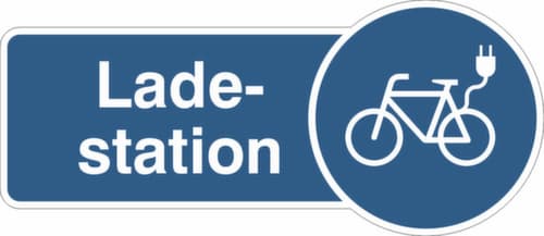 Aanwijzing-combinatiebord SafetyMarking®, "E-bike laadstation"