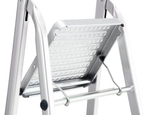 UDOBÄR Aluminium trapladder met bak, 4 treden met profiel