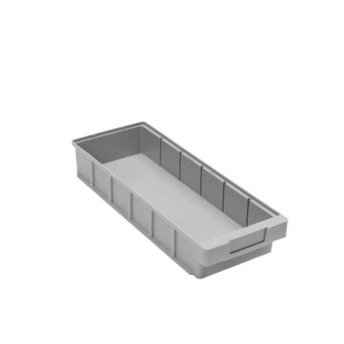 Stellingbak met ergonomische verzonken greep, grijs, diepte 500 mm
