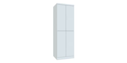 PAVOY Dubbellaags vakkenkast Basis Plus met 2x2 vakken, vakbreedte 300 mm
