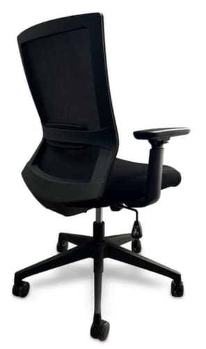 UDOBÄR Bureaustoel Iron met synchroonmechanisme, rugleuning met netbekleding en rugdrager, zwart