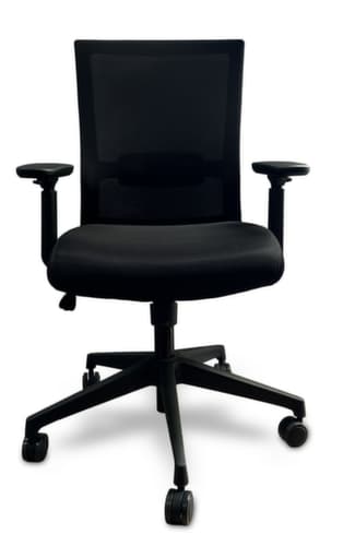 UDOBÄR Bureaustoel Iron met synchroonmechanisme, rugleuning met netbekleding en rugdrager, zwart