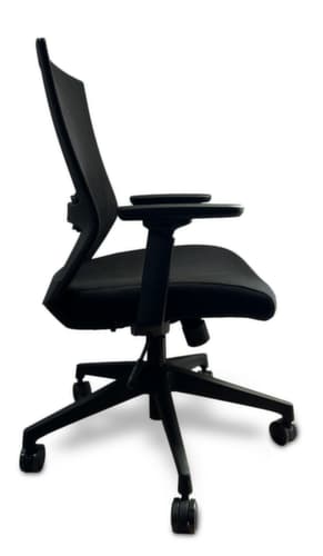 UDOBÄR Bureaustoel Iron met synchroonmechanisme, rugleuning met netbekleding en rugdrager, zwart