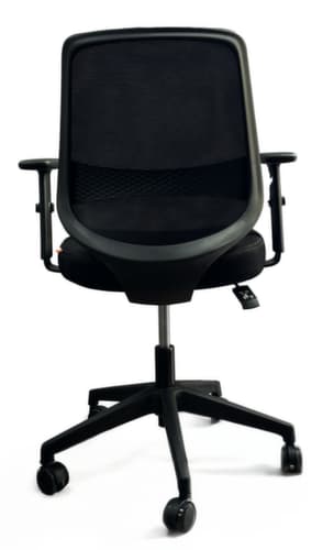 UDOBÄR bureaustoel Shield met kantelmechanisme, rugleuning met netbekleding en rugdrager, zwart
