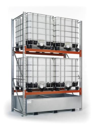 META Palletstelling MULTIPAL voor 54 pallets, 20875 mm breed, 3 opslagniveaus